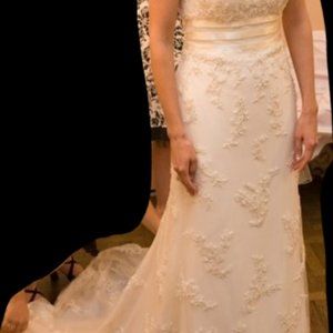 Oleg Cassini Ivory Wedding Dress - NWT - Size 14